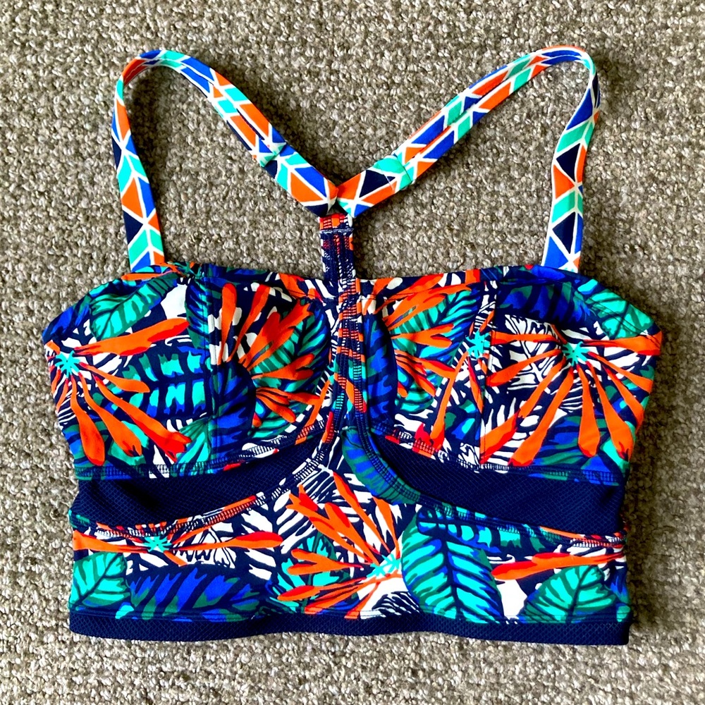 Athleta Tropical Swim Bikini Top